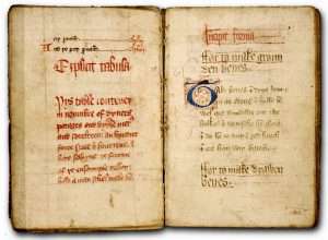 Manuscrito original de The Form of Cury (c.a. 1395)